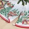 Threadmade Home Storybook Christmas Village Holiday Round Tree Skirt, Multicolor - 48"W x 48"L